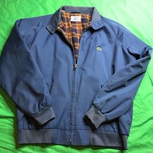 Blue Lacoste Bomber Jacket